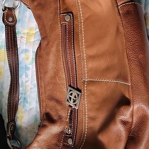 Real leather shoulder bag